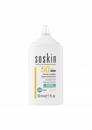 Солнцезащитный невидимый флюид SPF50 Soskin İnvisible Fluid High Protection, 30 мл
